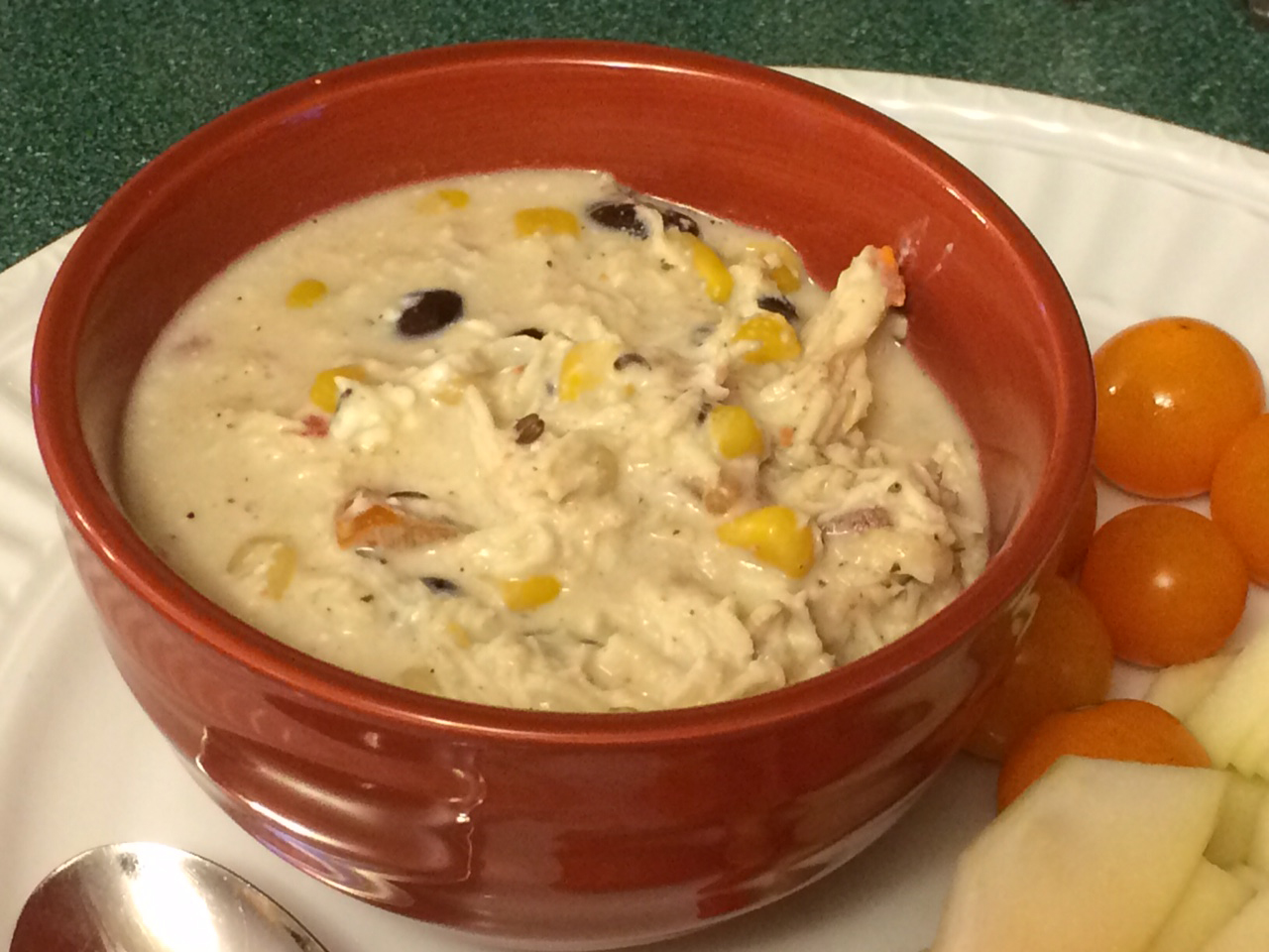 Corners of My Life cream cheese chicken chili