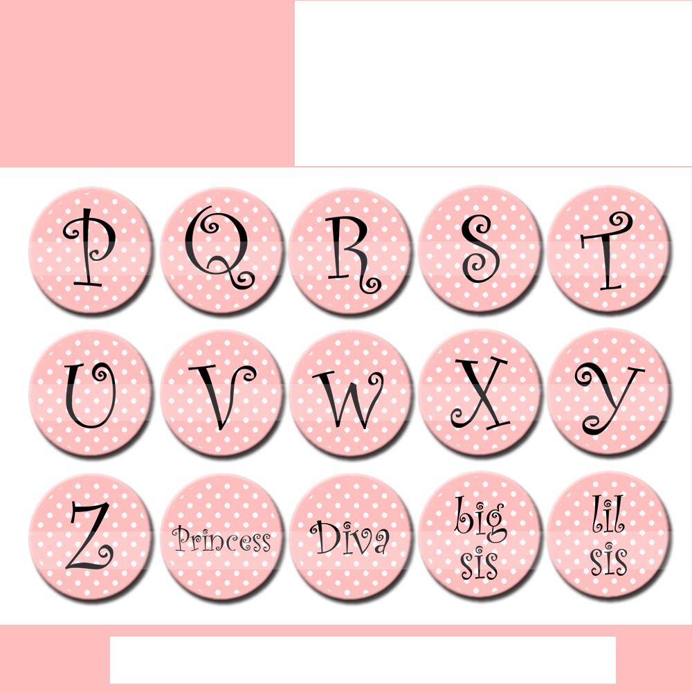 Varieté de Láminas para Decoupage: Algunas letras..
