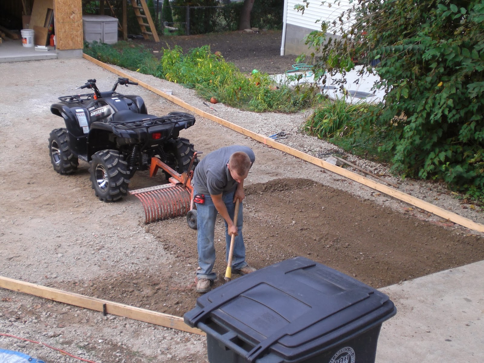 driveway garage twenty ten build pour ready
