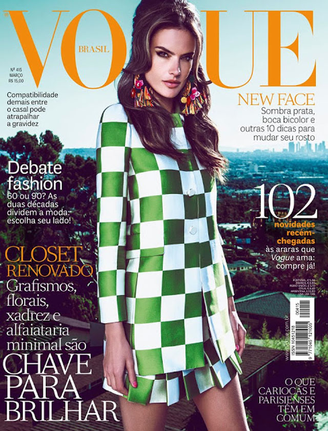 Alessandra Ambrósio covers Vogue Brasil March 2013 in Louis Vuitton - Emily  Jane Johnston