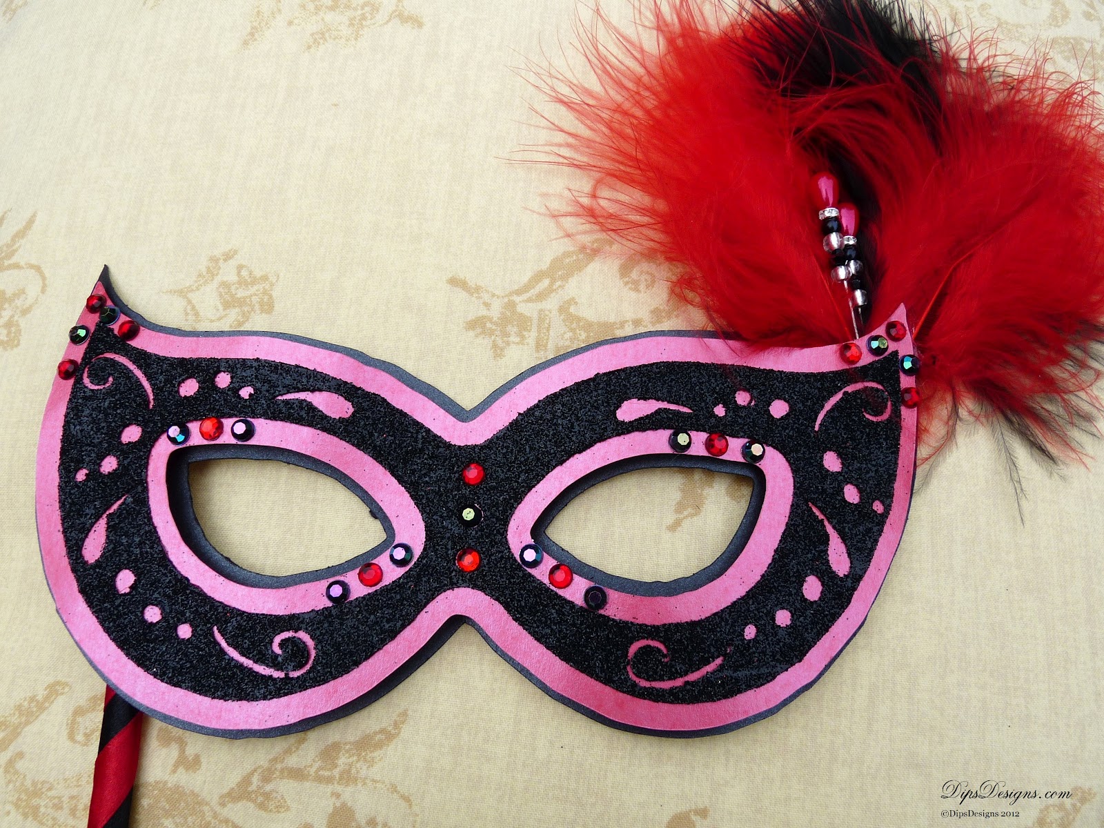 DipsDesigns Silhouette Cameo Filigree Masquerade Mask Tutorial