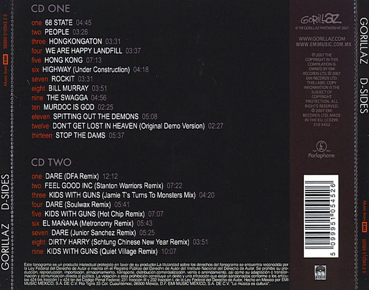 Gorillaz - D-Sides at Discogs