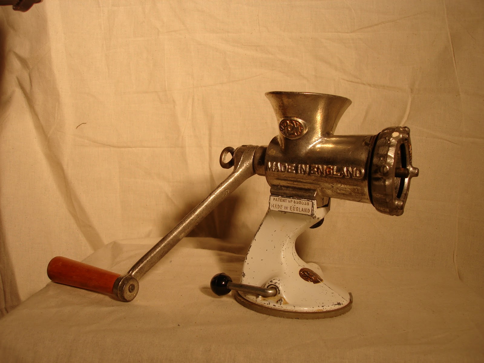 VINTAGE TREASURES AND MORE ANTIQUE MEATGRINDER/SAUSAGE MAKER