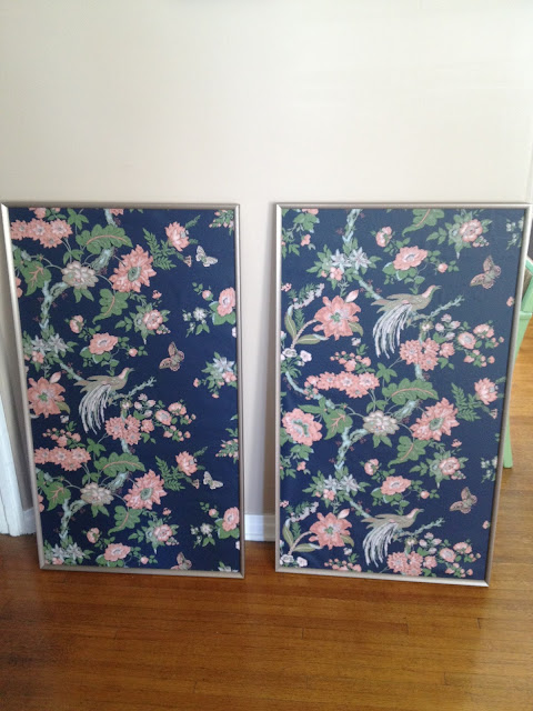Designing the Nest: DIY Framed Vintage Wallpaper