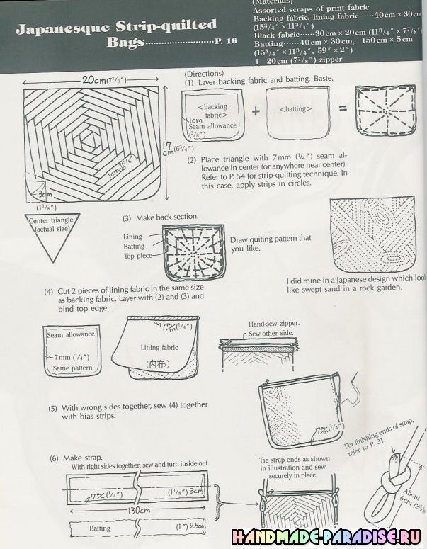 Сумки в технике пэчворк. Японский журнал