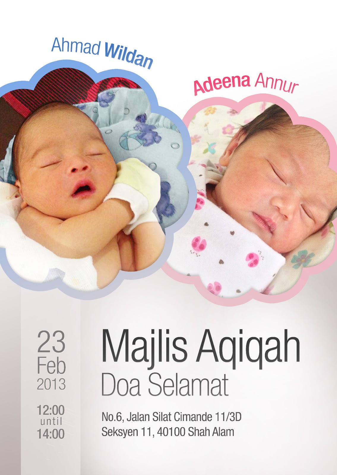 Where The Mind Speaks Its Thoughts.: 2-In-1 Aqiqah