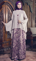 Dress batik muslimah terbaru