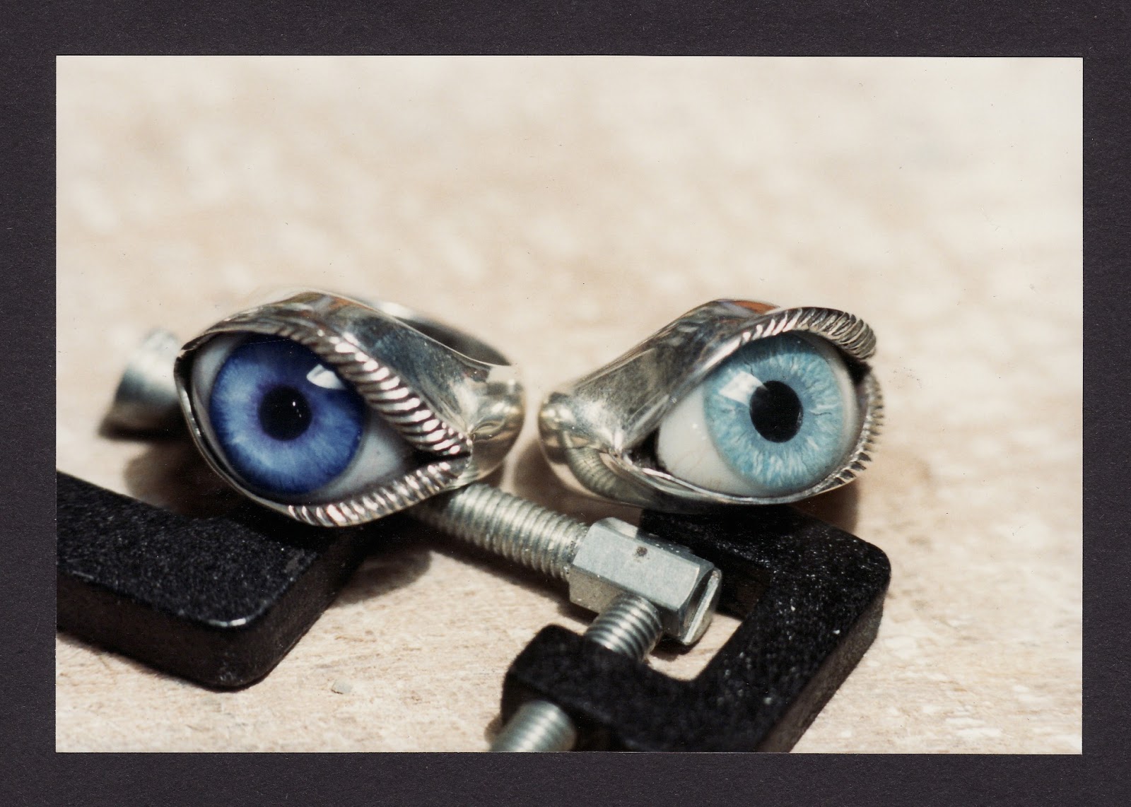 Crazy Pig Designs SILVER EYE RINGS GOLD EYE RINGS
