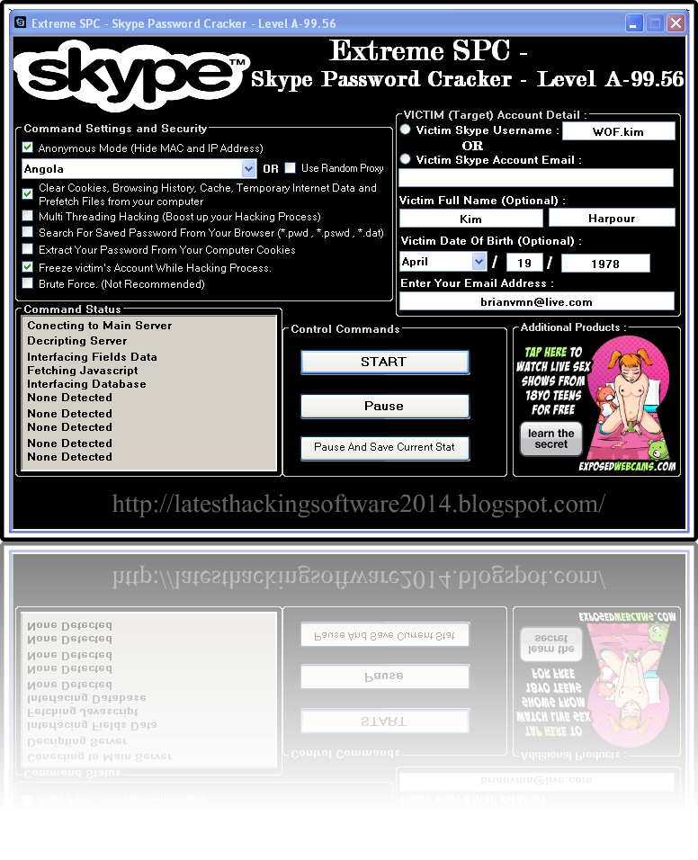 skype id hacking software free download skype id hacking software free download