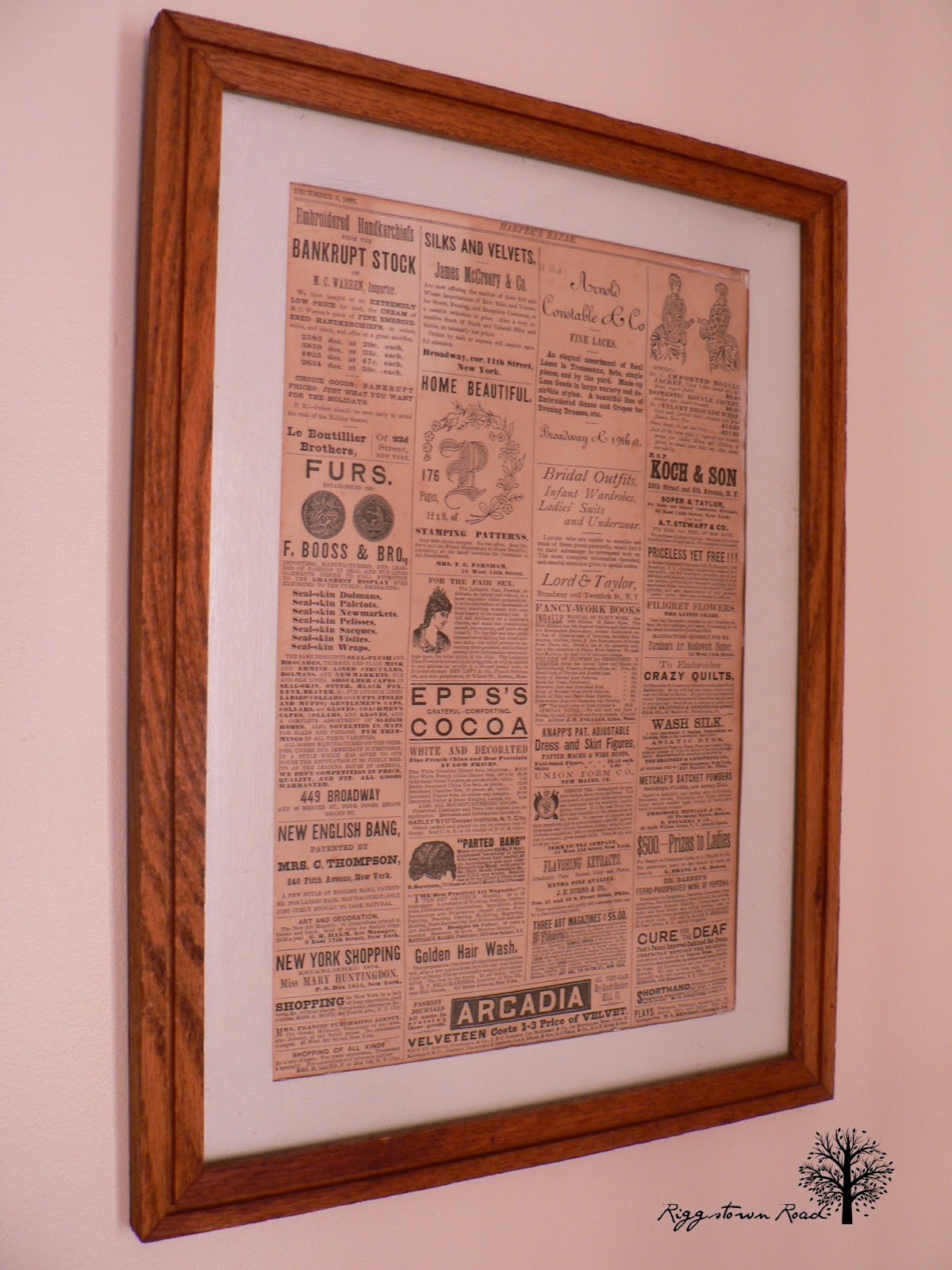 I hung them in the dining room.