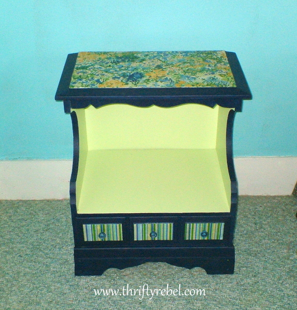 The Tweaking of My Night Table Thrifty Rebel Vintage