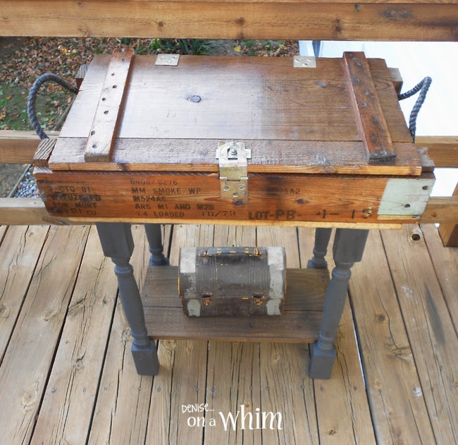 denise...on a whim Ammo Box Table