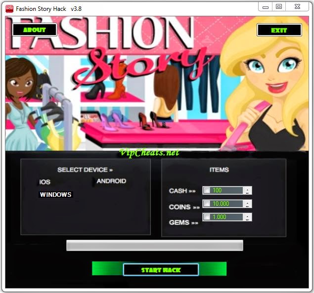 Free Hacks 2015: Fashion Story Cheats