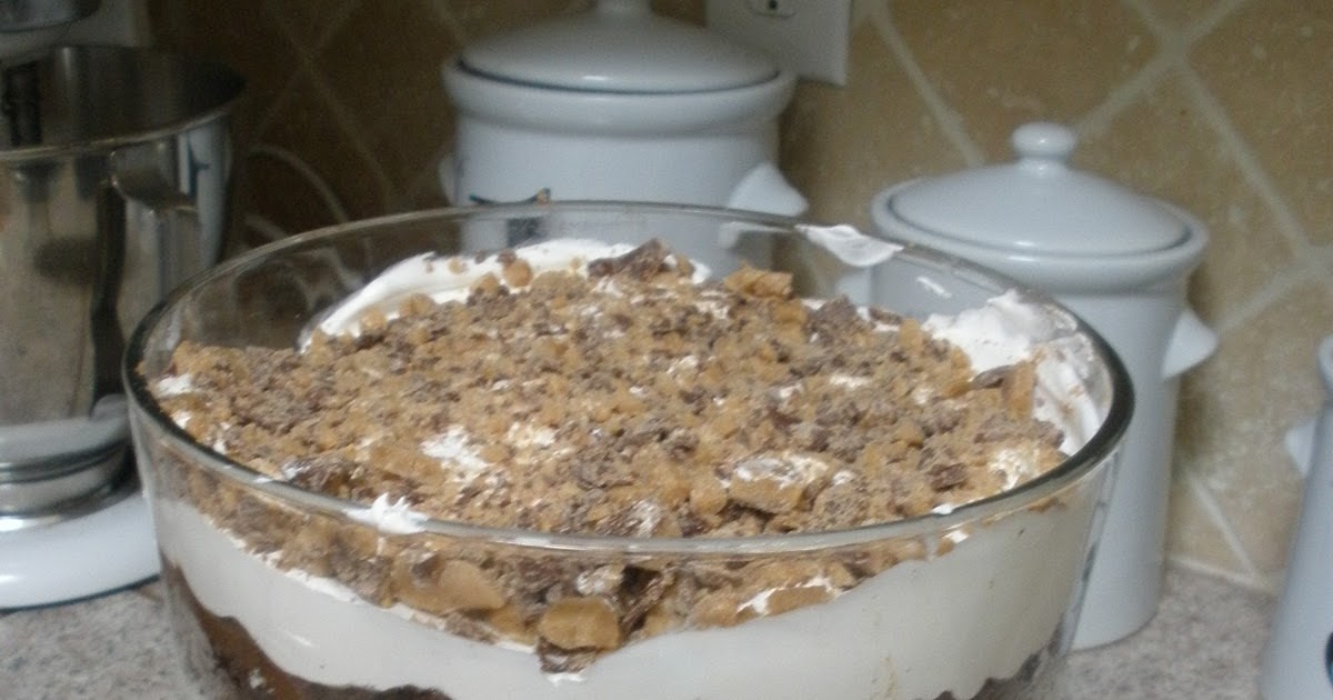 just showing up Chocolate Kahlua Trifle