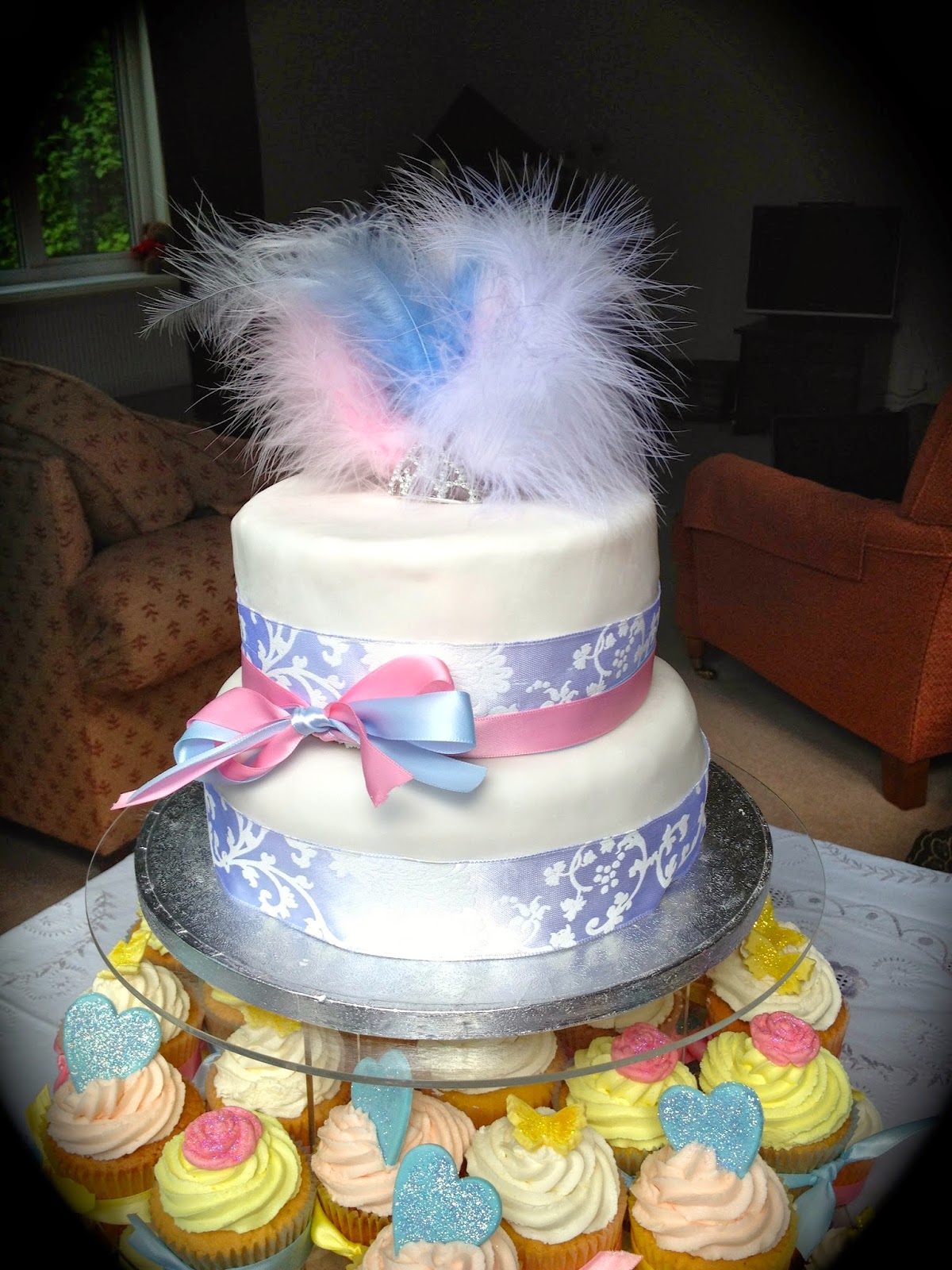 cupcake tower wedding cake