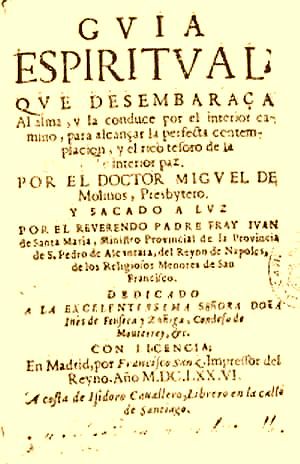 Resultado de imagen de guia espiritual de miguel de molinos