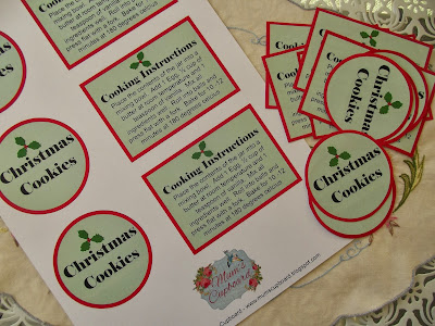 Fee's Little Craft Studio: Christmas Cookies - A Freebie