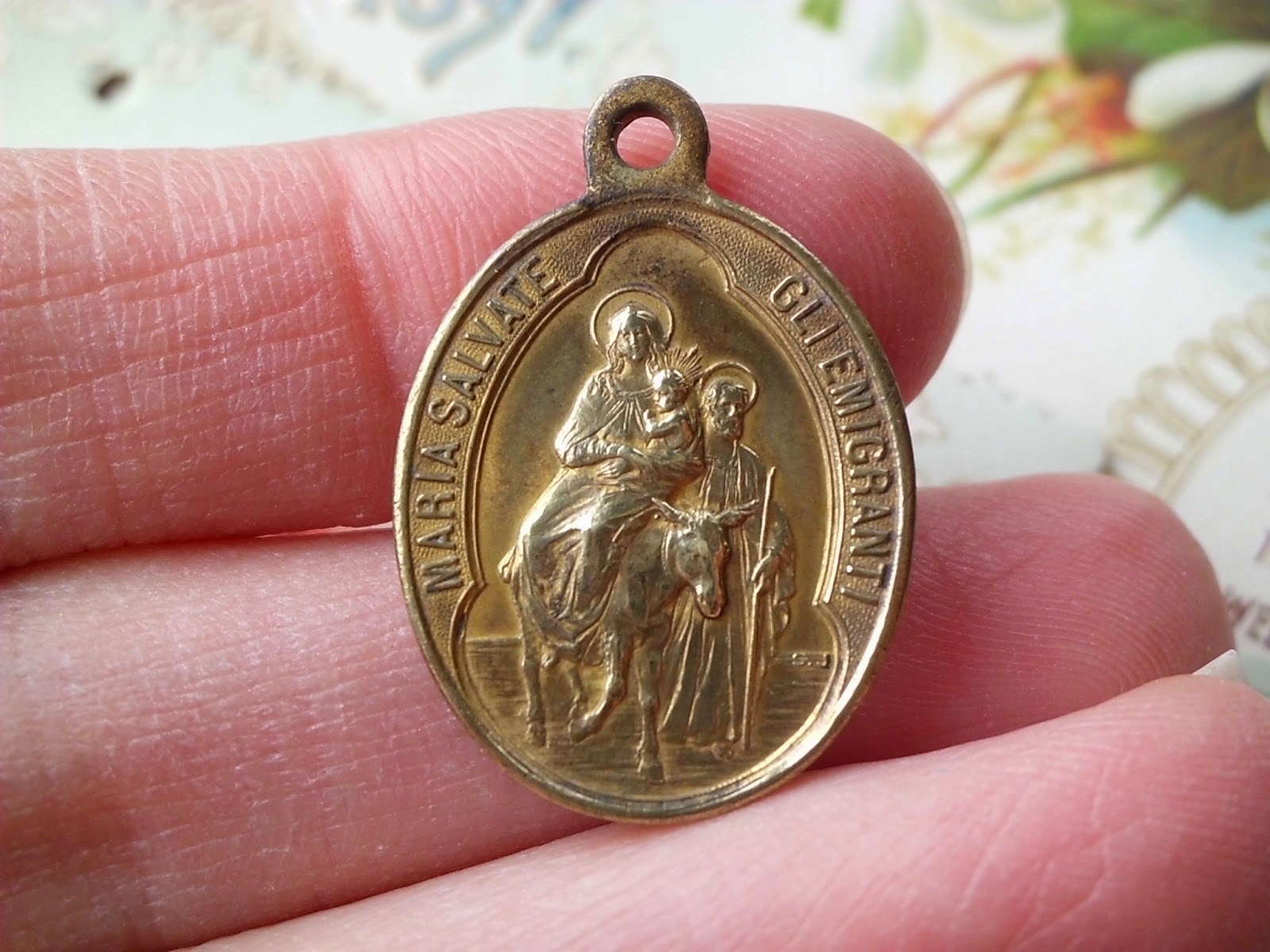 Vintage Religious Medals Vintage Souvenir Shrine of Our Lady of