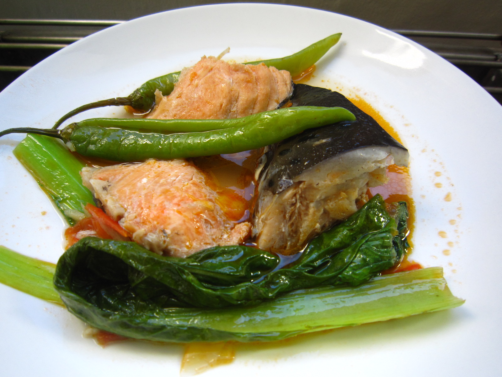 Sinigang Sa Miso Salmon Head