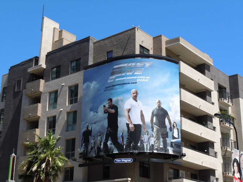 Fast Five billboard Hollywood