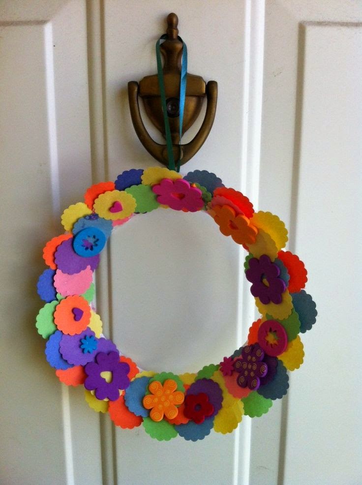 Foam Flower Wreaths Munchkins and Mayhem