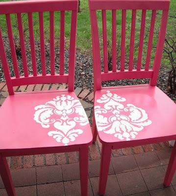 cadeiras com estencil