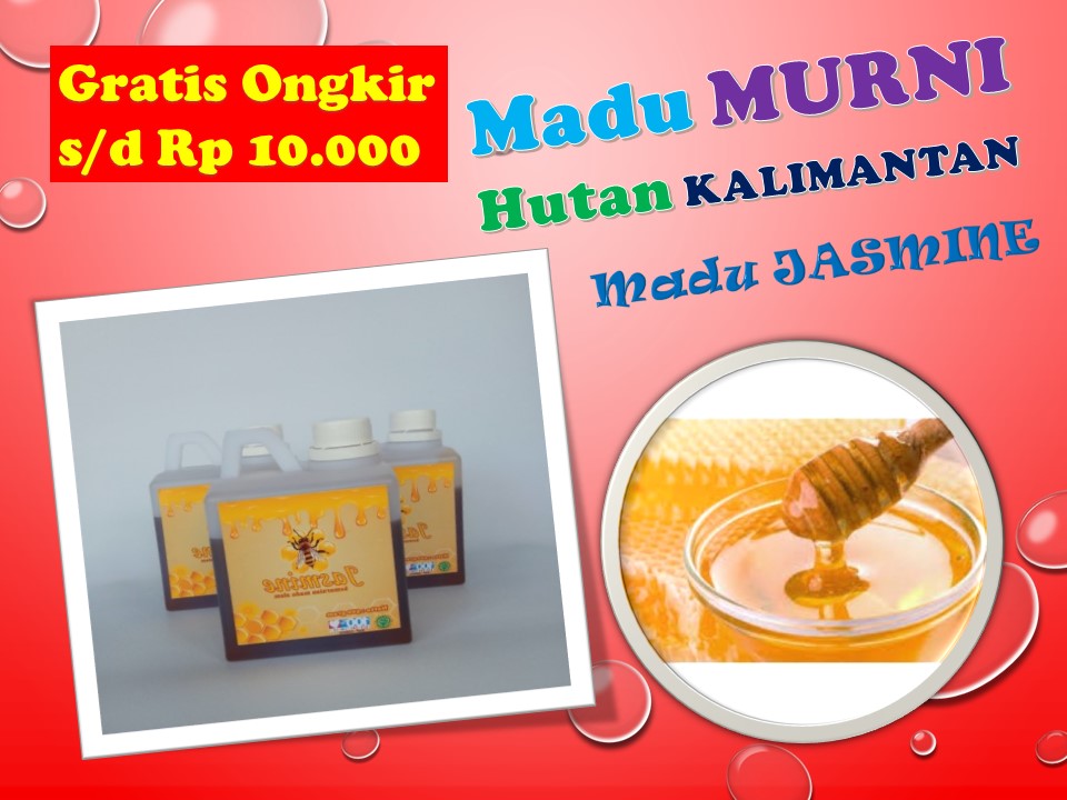 MADU JASMINE MURNI HUTAN Kalimantan MULTIFLORA RAW HONEY 500gr BIKIN FIT BODY