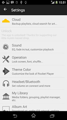 rocket music player premium gratis