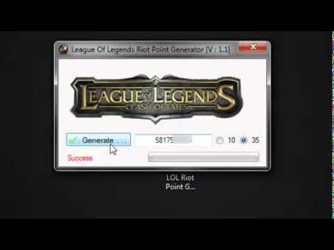league of legends rp generator download