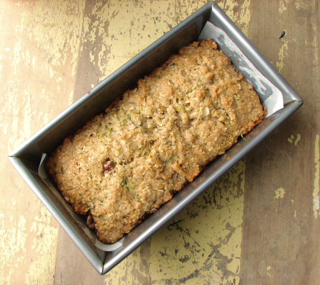 Delectably Mine Zucchini Oat Bread