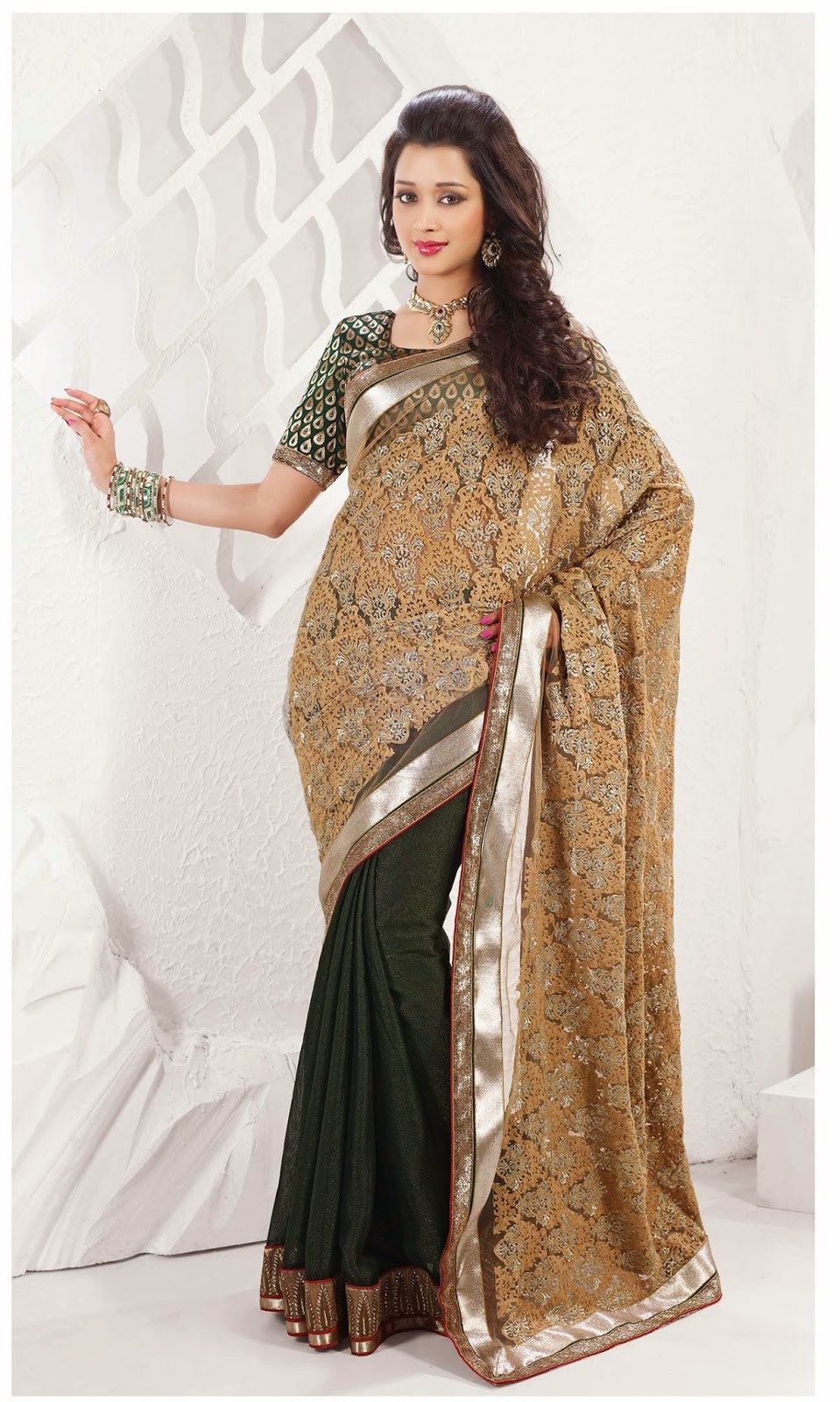 MALAR WORLD Chennai Silks sari collections