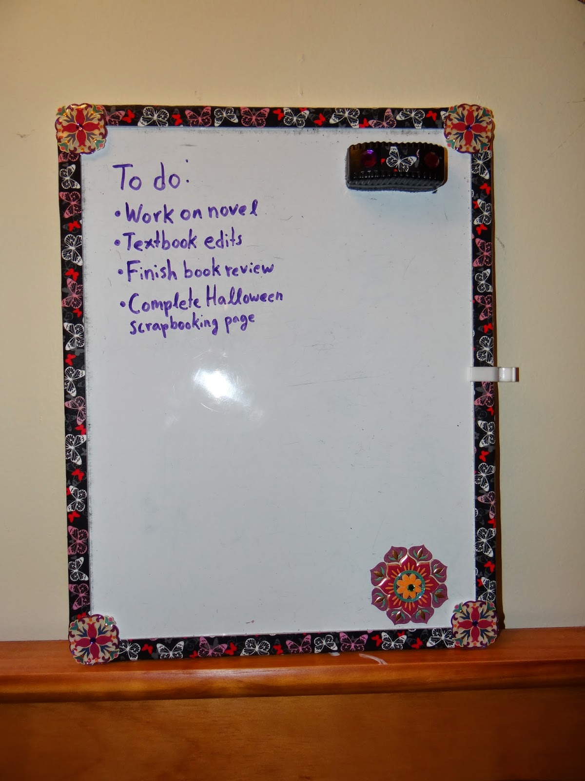 Amber's Craft a Week Blog Decorated Whiteboard