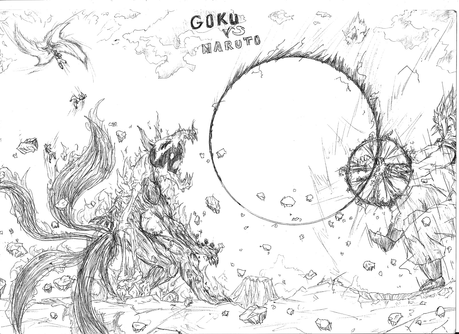 Imagenes para dibujar de Naruto y goku - Imagui