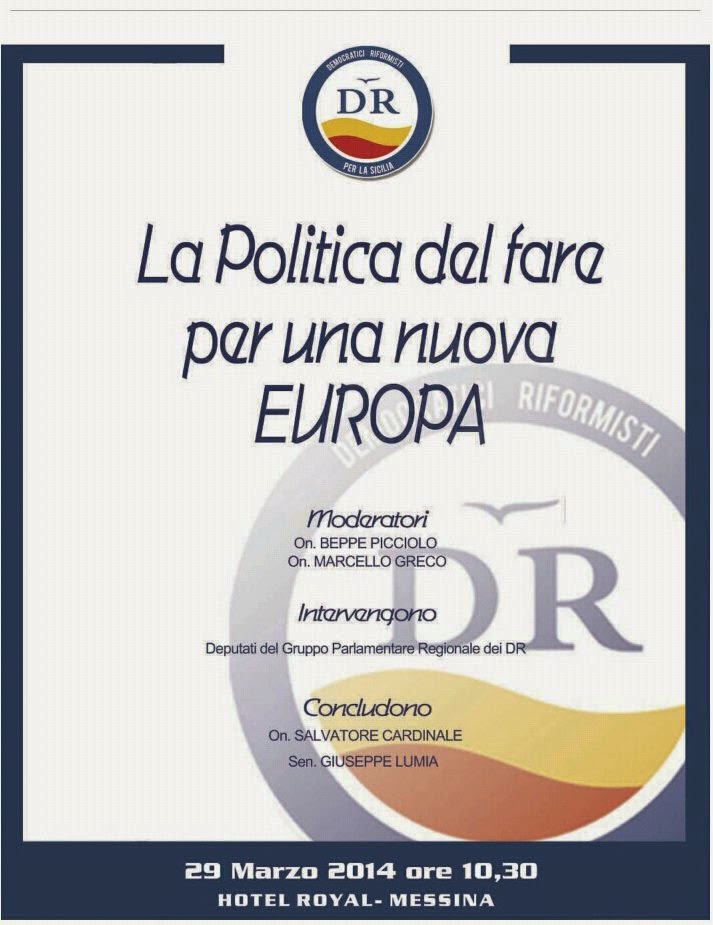 LA POLITICA DEL FARE E LA NUOVA EUROPA DEI DR LA POLITICA DEL FARE E LA NUOVA EUROPA DEI DR