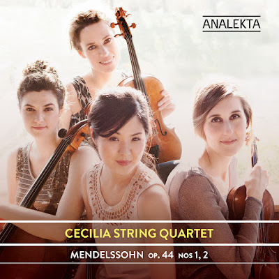 Cecilia String Quartet Mendelssohn Op. 44 Nos. 1,2 Album Cover