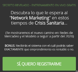 Registrate GRATIS. Curso de Network Marketing