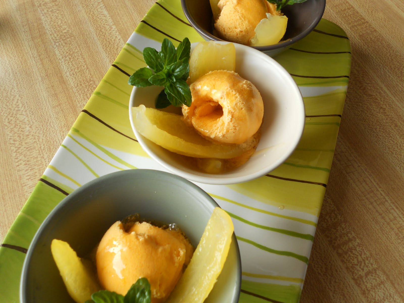 Rescatando Recetas Postre Tito papaya chilena, lúcuma y maracujá