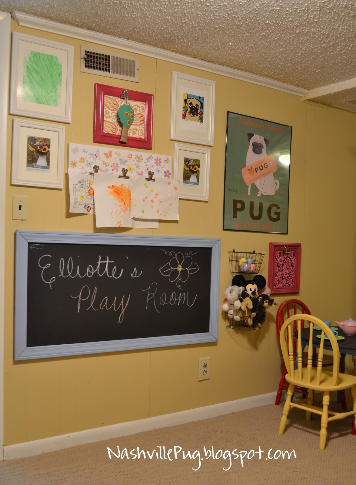 NashvillePug Playroom Gallery Wall
