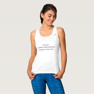 Custom Womens Performance Workout Tank Top - Front
