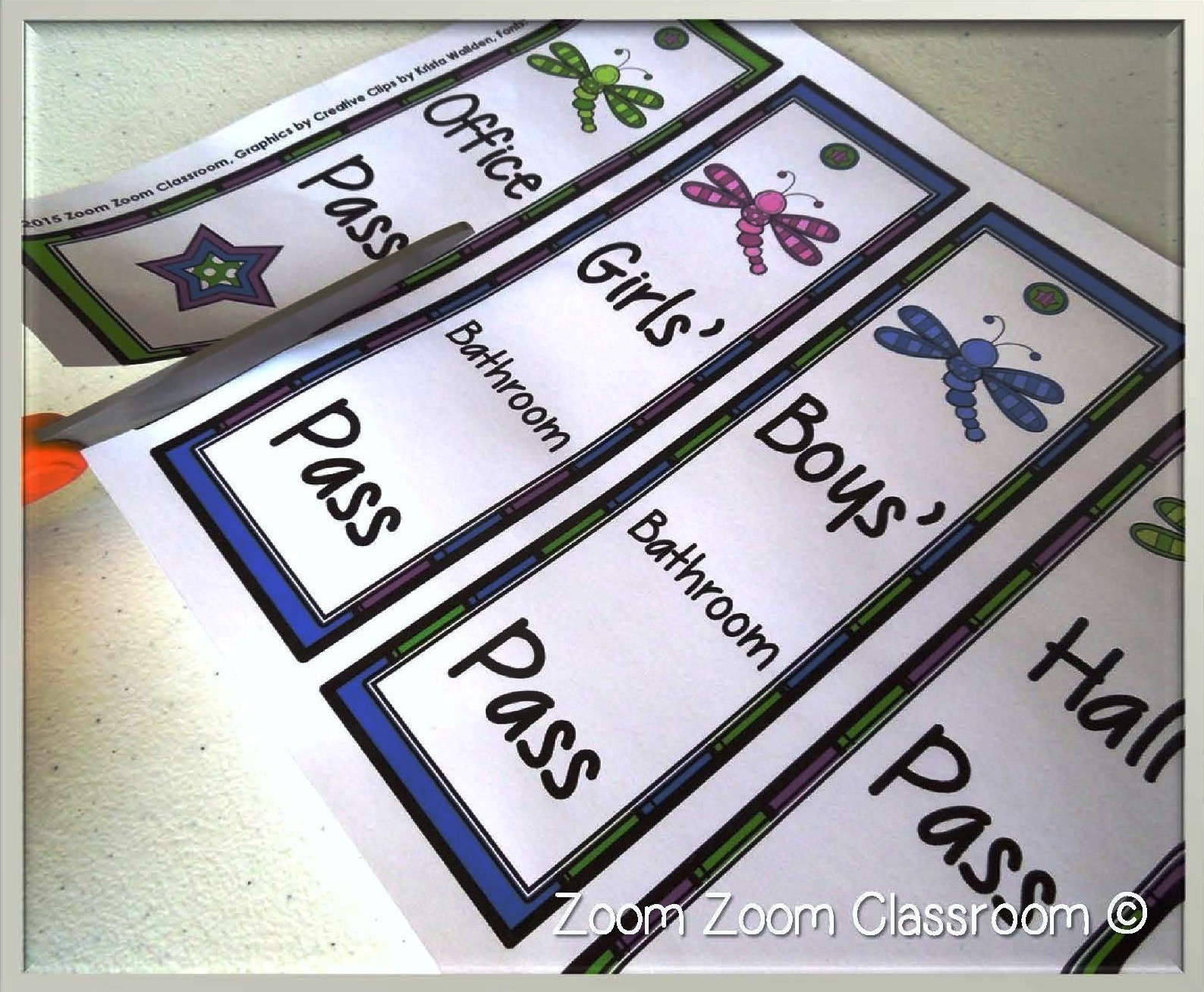 bathroom passes printable