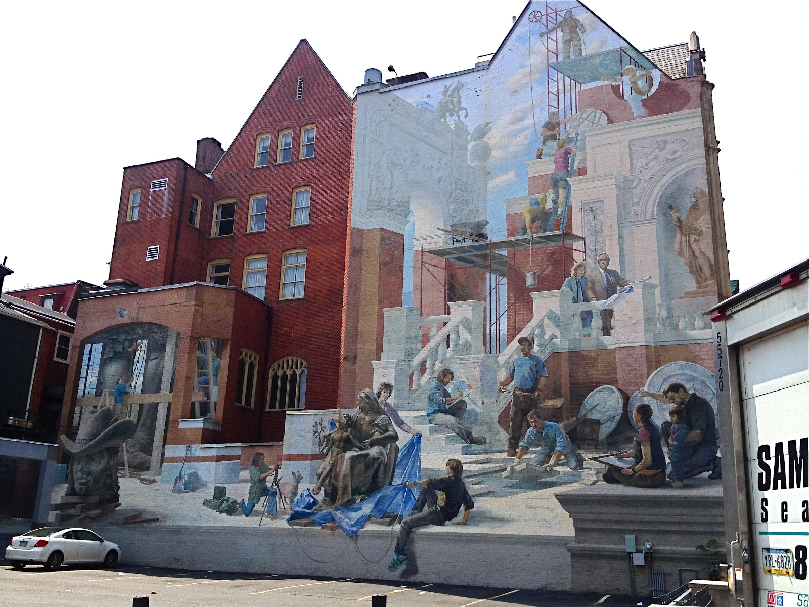 I've learned lately... I love murals Building the City