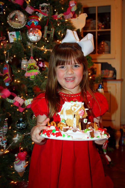 little pumpkin grace gingerbread house & coffee filter santa