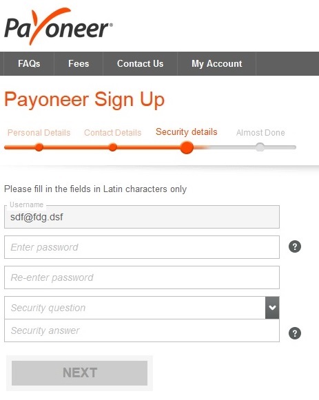 payoneer-Security-details