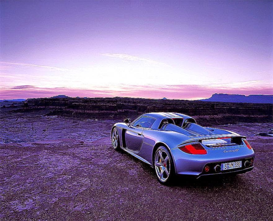 Best Porsche Carrera Gt Purple Background Wallpaper