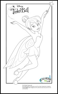 disney tinkerbell coloring pages