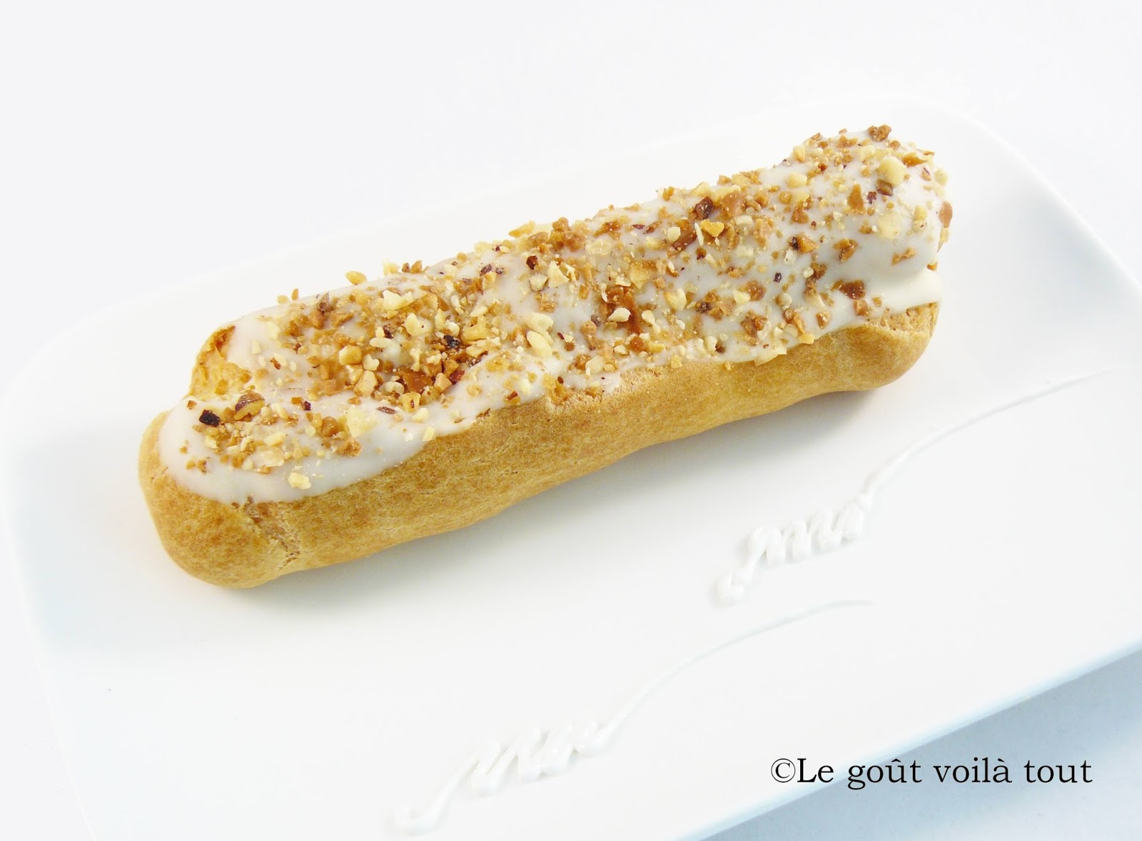 Le Gout Voila Tout Eclairs Au Chocolat Blanc Et Eclats De Pralin