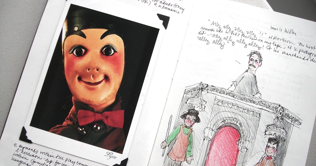 Sketchbook Wandering The Guginol French Puppet Theater