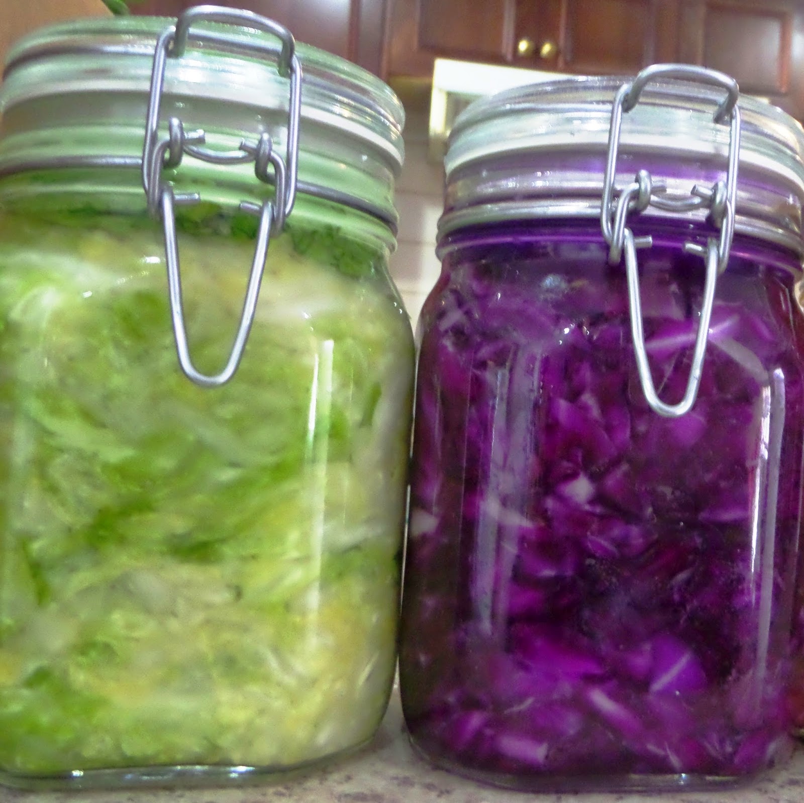 FOOD PRESERVING GREEN SAUERKRAUT