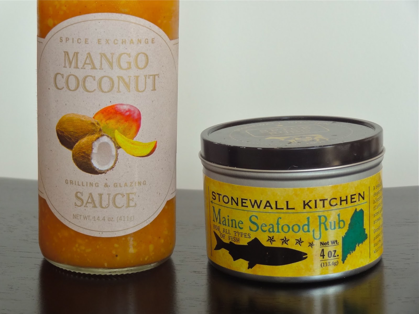 Seared mahimahi with mango coconut glaze