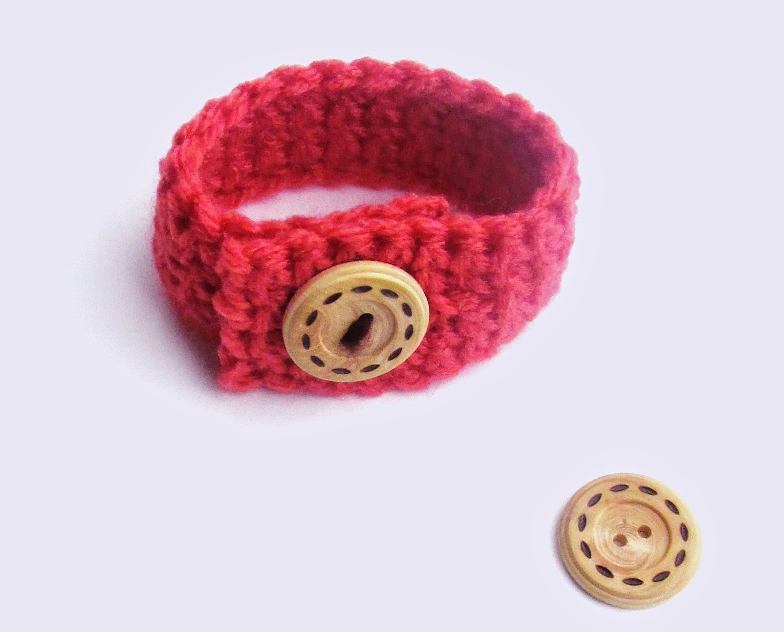 Grammy Dirlam Free Crochet Pattern Buttoned Wrist Band